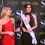 Noelia Voigt, Miss USA 2023, at a NYFW event on Feb. 10. (Chance Yeh/Getty Images) (Chance Yeh via Getty Images)