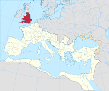 Historically accurate map of ancient britannia and the roman empire