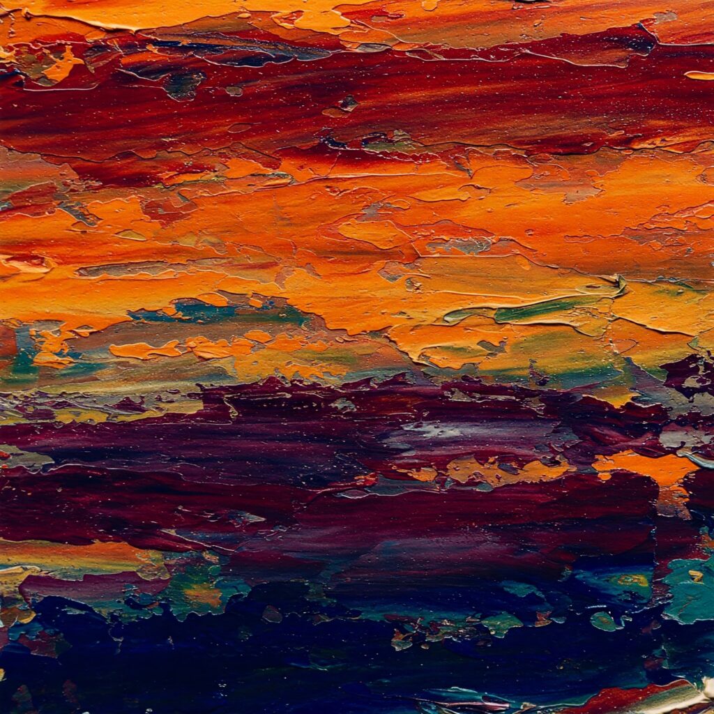 Reminiscent of thick paint strokes on a canvas.